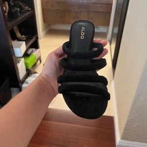 ALDO Women's Black Sandal Heel